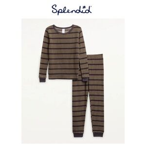 Splendid Kids Fuzzy Thermal PJ Set